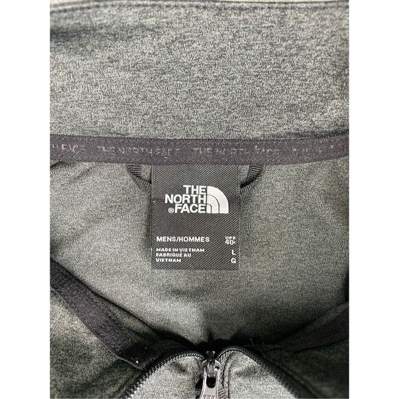 The North Face Quarter Zip Pullover Mens L Gray Long‎ Sleeve Active UPF Shirt - Picture 3 of 8